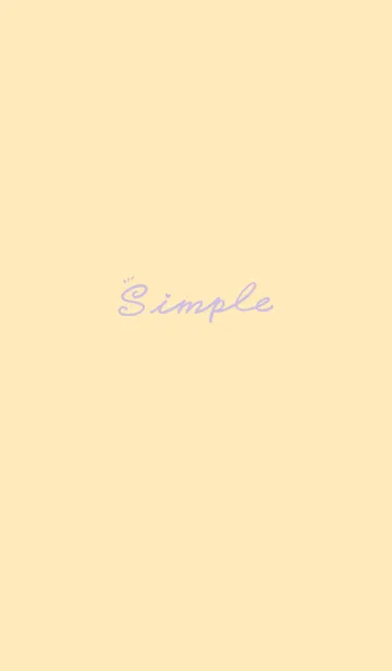 [LINE着せ替え] Simple Color J-Pale Yellow (Pu4)の画像1