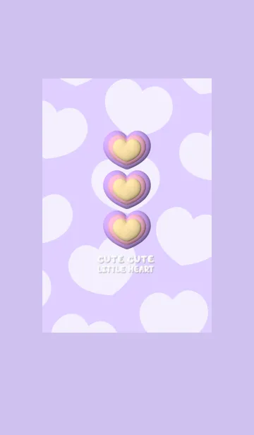 [LINE着せ替え] Cute Cute Little Heart New Themeの画像1