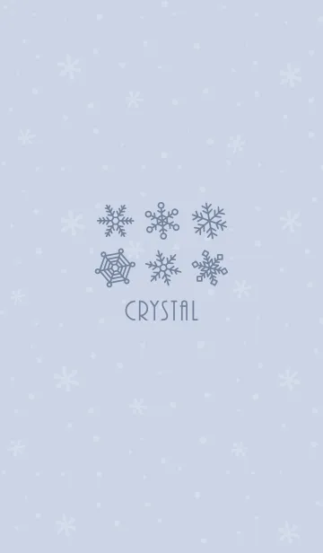 [LINE着せ替え] 結晶16<ブルー>の画像1