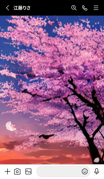 [LINE着せ替え] 桜の花咲く頃#At_7。の画像2