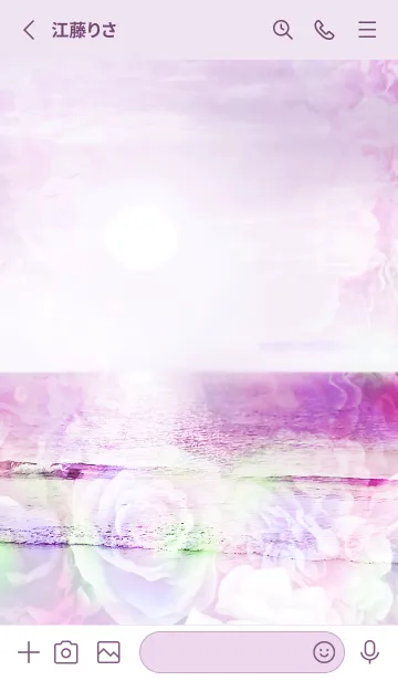[LINE着せ替え] 癒しの海と薔薇 Healing Ocean Roseの画像2