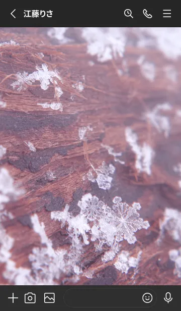 [LINE着せ替え] Snow Crystal Wood Type 5-4の画像2