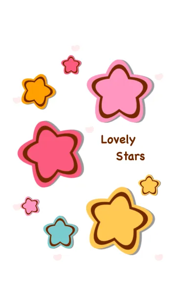 [LINE着せ替え] mini colorful starsの画像1