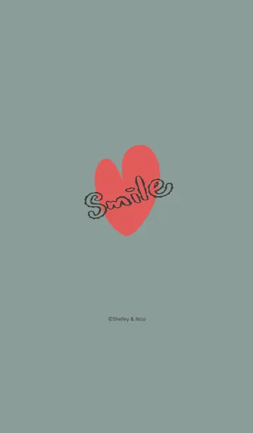 [LINE着せ替え] Smile Love J-Grey Indigo (Gr4)の画像1