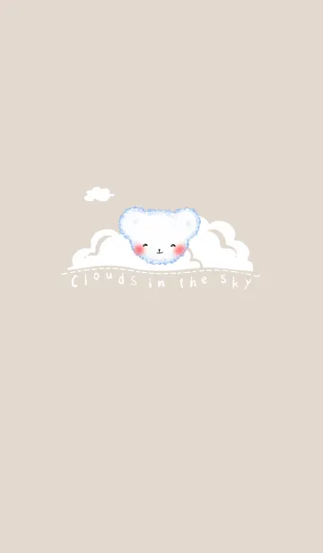[LINE着せ替え] Cloud Bear J-khaki (Br2)の画像1