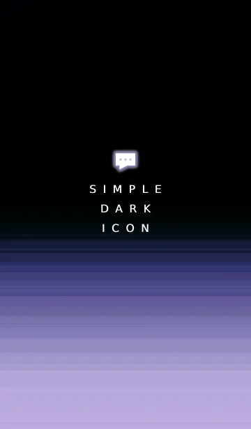 [LINE着せ替え] シンプル ダーク アイコン 95の画像1