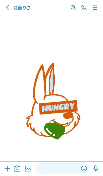 [LINE着せ替え] ハングリーラビット 296の画像2