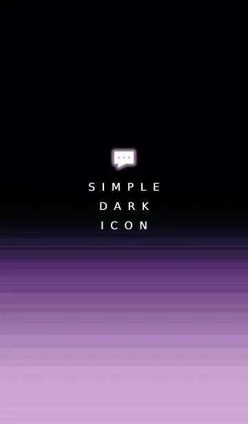 [LINE着せ替え] シンプル ダーク アイコン 96の画像1