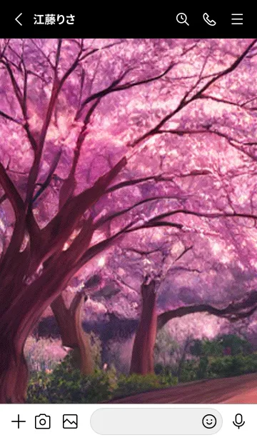 [LINE着せ替え] 桜の花咲く頃#AU_11。の画像2