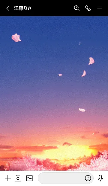 [LINE着せ替え] 桜の花咲く頃#AU_10。の画像2