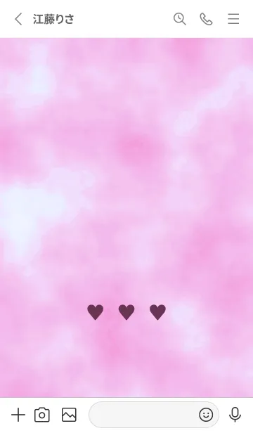 [LINE着せ替え] ♥♥♥63の画像2