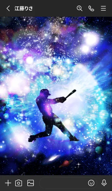 [LINE着せ替え] 野球 宇宙 Space Baseball4の画像2