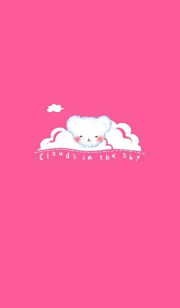 [LINE着せ替え] Cloud Bear J-Pink (Pi1)の画像1