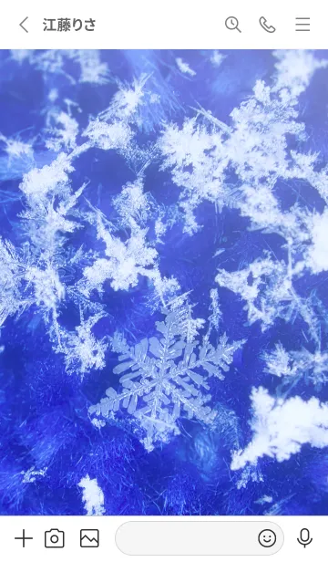[LINE着せ替え] Snow Crystal Cloth Type 1-4の画像2