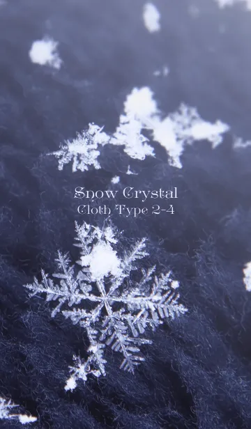 [LINE着せ替え] Snow Crystal Cloth Type 2-4の画像1