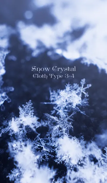 [LINE着せ替え] Snow Crystal Cloth Type 3-4の画像1