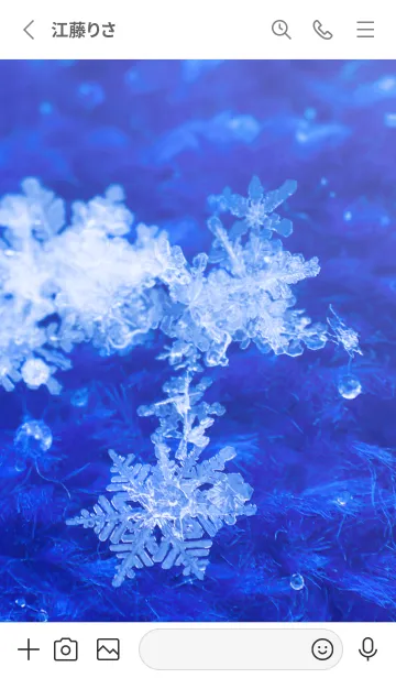 [LINE着せ替え] Snow Crystal Cloth Type 5-4の画像2