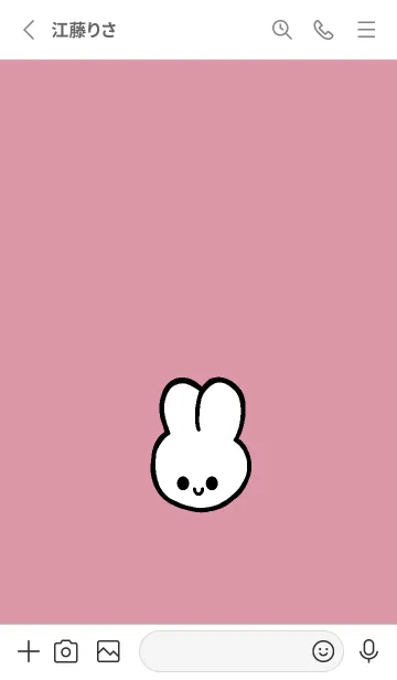 [LINE着せ替え] うさぎ 100の画像2