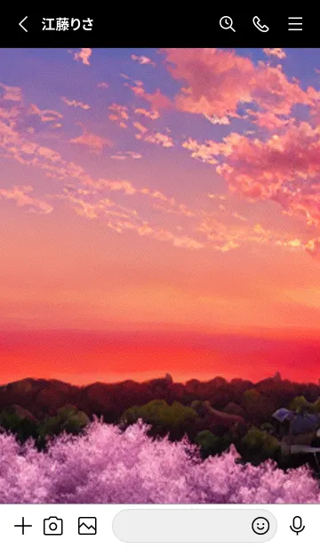 [LINE着せ替え] 桜の花咲く頃#AU_28。の画像2