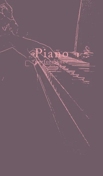 [LINE着せ替え] ピアノ パフォーマンス 葡萄鼠の画像1