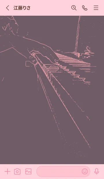 [LINE着せ替え] ピアノ パフォーマンス 葡萄鼠の画像2