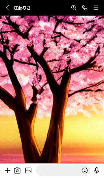 [LINE着せ替え] 桜の花咲く頃#AU_24。の画像2