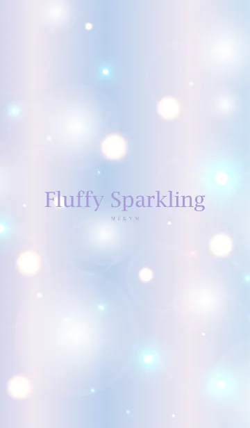 [LINE着せ替え] Fluffy Sparkling PURPLE.MEKYM 5の画像1