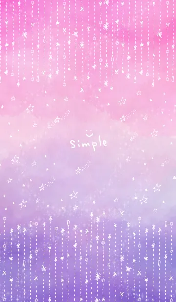 [LINE着せ替え] 星 キラキラ グラデーション37の画像1