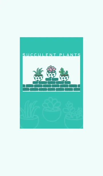 [LINE着せ替え] Succulents J-Light Gray (Gr8)の画像1