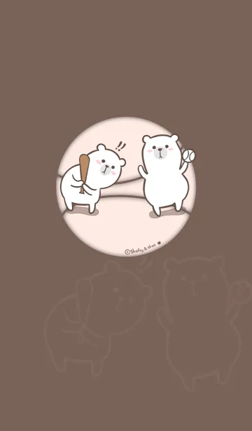 [LINE着せ替え] Here Comes Bears J-Brown (Pi2)の画像1