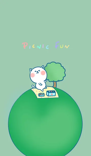 [LINE着せ替え] Picnic Fun J-Green (Gr1)の画像1