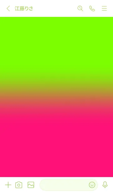[LINE着せ替え] Neon Green & Neon Pink V4 (JP)の画像2