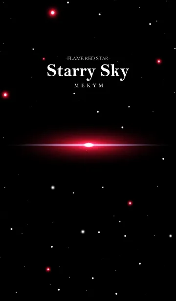 [LINE着せ替え] Starry Sky -FLAME RED STAR-の画像1