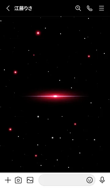 [LINE着せ替え] Starry Sky -FLAME RED STAR-の画像2