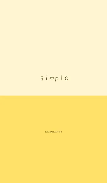 [LINE着せ替え] 0nb_26_イエロー4-9の画像1