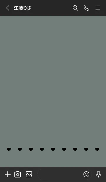 [LINE着せ替え] ねことハート(くすみ3-08)の画像2