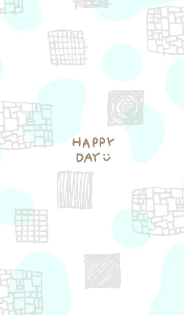 [LINE着せ替え] おしゃれ グレー四角10の画像1