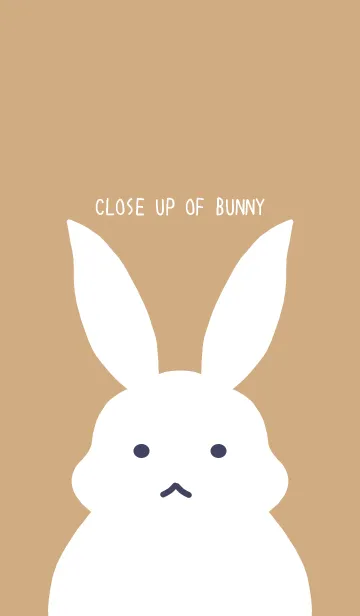 [LINE着せ替え] シンプルバニーの着せかえ/ライトブラウンの画像1