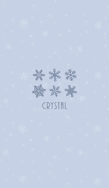 [LINE着せ替え] 結晶17<ブルー>の画像1