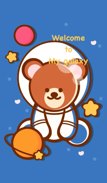 [LINE着せ替え] Lovely bear galaxyの画像1