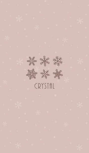 [LINE着せ替え] 結晶17<ブラウン>の画像1