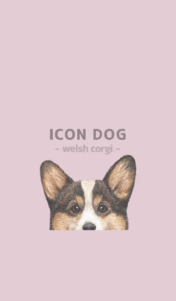 [LINE着せ替え] ICON DOG - コーギー 01 - PASTEL PK/06の画像1