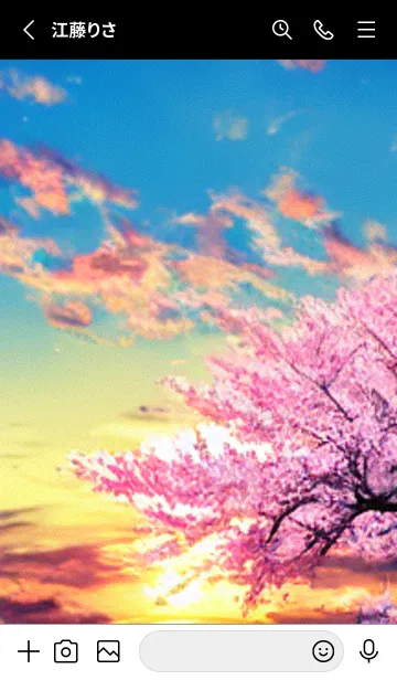 [LINE着せ替え] 桜の花咲く頃#AU_13。の画像2