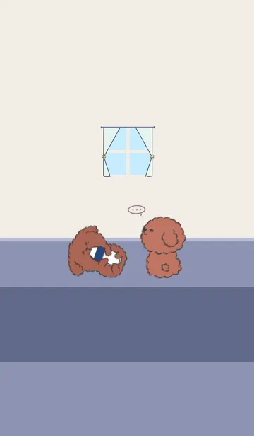 [LINE着せ替え] Naughty Teddy J-dark gray blue (br2)の画像1