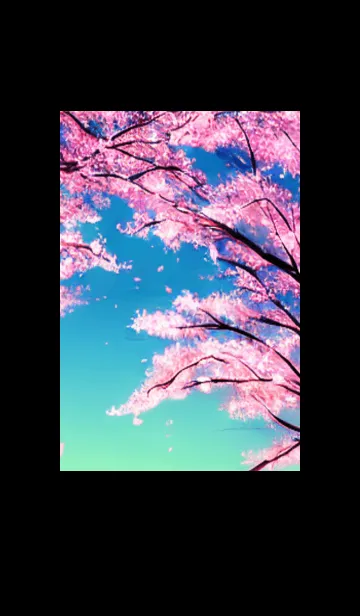 [LINE着せ替え] 桜の花咲く頃#BW011。の画像1