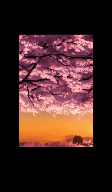 [LINE着せ替え] 桜の花咲く頃#BW05。の画像1