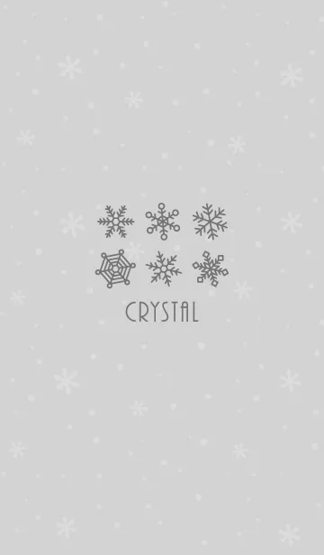 [LINE着せ替え] 結晶17<グレー>の画像1