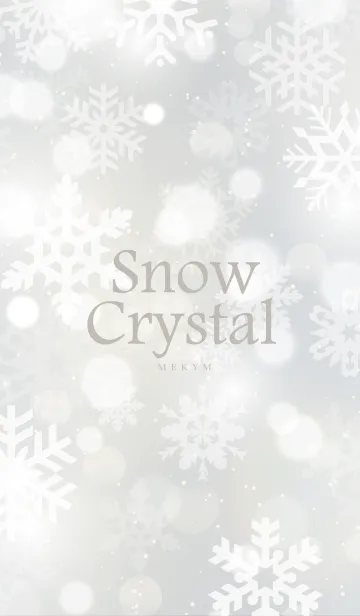 [LINE着せ替え] Snow Crystal-WHITE.MEKYM 27の画像1