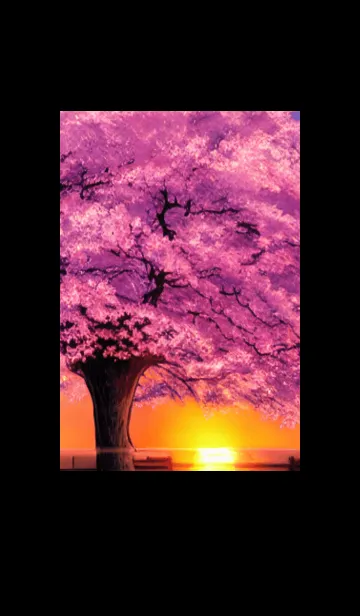 [LINE着せ替え] 桜の花咲く頃#BW04。の画像1