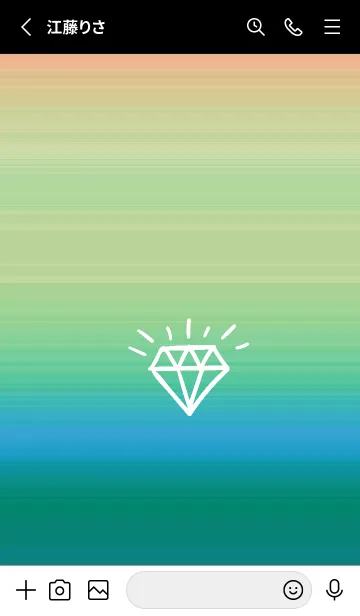 [LINE着せ替え] グラデーション ダイアモンド  202の画像2